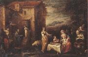 Francisco Antolinez y Sarabia The rest on the flight into egypt oil on canvas
